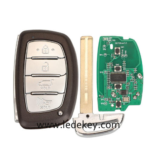 Aftermarket Hyundai 4 Button Smart Key For Hyundai Tucson IX35 2013 2014 2015 Remote 433MHz ID46 chip FCCID Number 95440-2S600