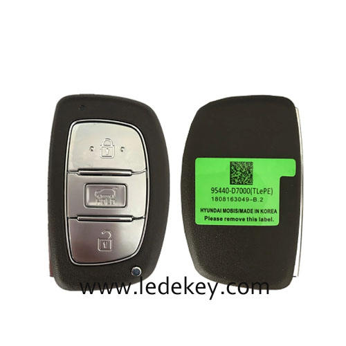 Aftermarket Hyundai 3 Button Smart Key For Hyundai Tucson 2019 Remote 433MHz ID47 chip FCCID Number 95440-D7000