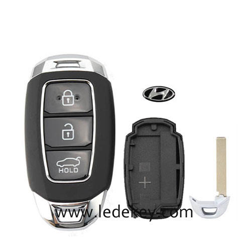 Hyundai 3 button smart key shell with blade for Hyundai Festa Elantra IX35 New Santa Fe