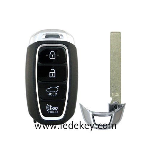 Aftermarket Hyundai 4 Button Smart Key For Hyundai Kona 2018 Remote 433MHz ID47 chip FCCID Number 95440-J9000