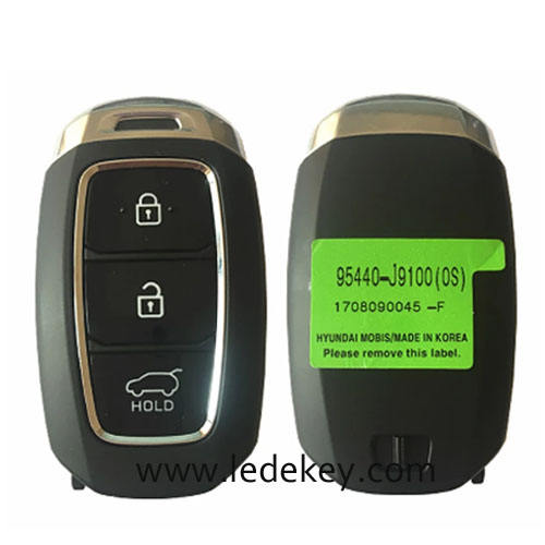 Aftermarket Hyundai 3 Button Smart Key For Hyundai Kona 2017+ Remote 433MHz ID47 chip FCCID Number 95440-J9100