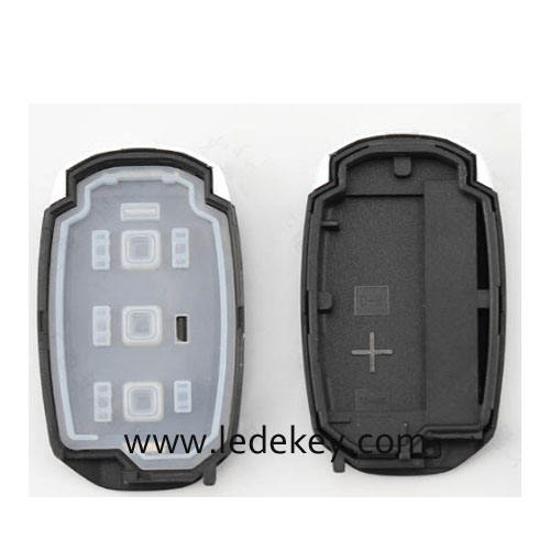 Hyundai 5 button smart key shell with blade for Hyundai Festa Elantra IX35 New Santa Fe