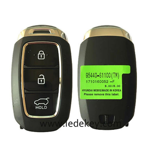 Aftermarket Hyundai 3 Button Smart Key For Hyundai Santa Fe 2018 2019 2020 Remote 433MHz ID47 chip FCCID Number 95440-S1100 PN Number TQ8-F0B-4F19