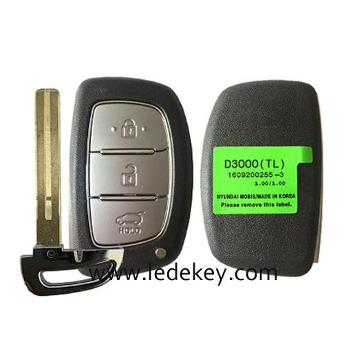 Aftermarket Hyundai 3 Button Smart Key For Hyundai Tucson 2016-2017 Remote 433MHz ID47 chip FCCID Number 95440-D3000