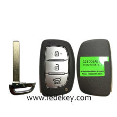 Aftermarket Hyundai 3 Button Smart Key For Hyundai Ioniq 2016 2017 2018 Remote 433MHz ID47 Chip FCCID Number 95440-G2100