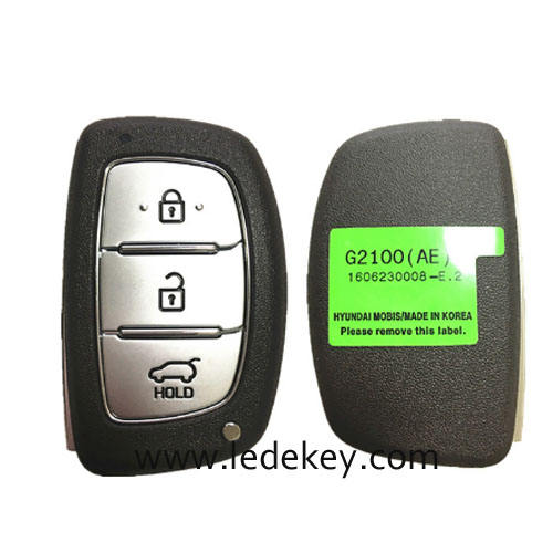 Aftermarket Hyundai 3 Button Smart Key For Hyundai Ioniq 2016 2017 2018 Remote 433MHz ID47 Chip FCCID Number 95440-G2100
