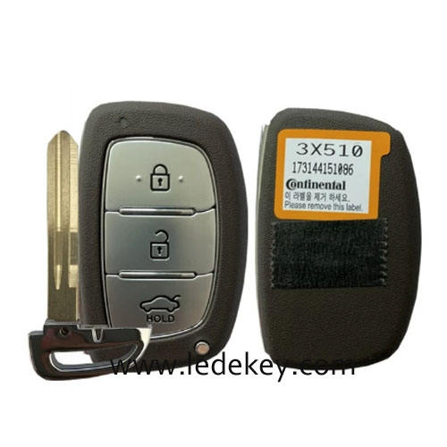 Aftermarket Hyundai 3 Button Smart Key For Hyundai Elantra 2014+ Remote 433MHz ID46-PCF7952A Chip FCCID Number 95440-3X510