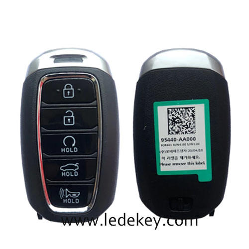 Original Hyundai 5 Button Smart Key For Hyundai Avante 2021 2020 Remote 433MHz  FCCID Number 95440-AA000
