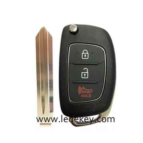 Original Hyundai 3 Button Smart Key For Hyundai HB20 Remote 433MHz 4D60 chip FCCID Number 95430-1S011 / 95430-1S001