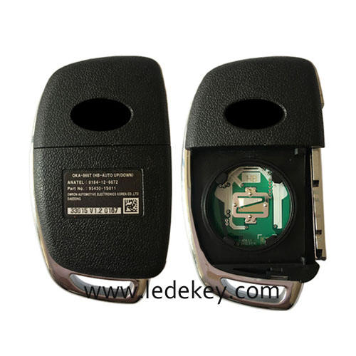 Original Hyundai 3 Button Smart Key For Hyundai HB20 Remote 433MHz 4D60 chip FCCID Number 95430-1S011 / 95430-1S001