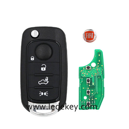 Fiat 4 button Remote Key 433Mhz 4A Chip For Fiat 500X Egea Tipo 2016+