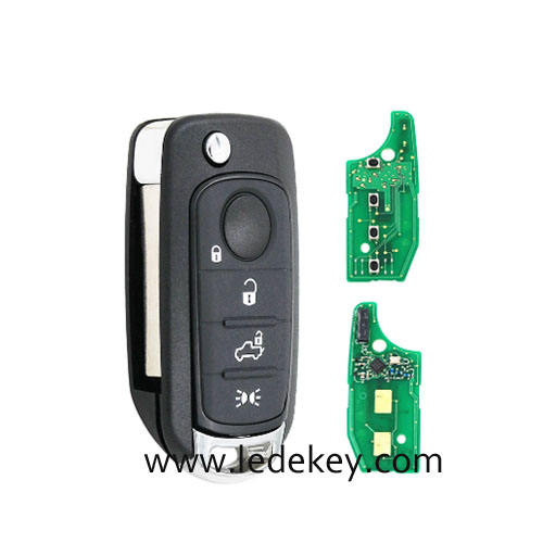 No Logo Fiat 4 button Remote Key 433Mhz 4A Chip For Fiat 500X Egea Tipo 2016+