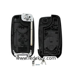 Fiat 4 button flip remote key shell with logo