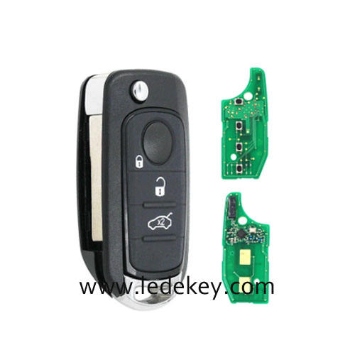 No Logo Fiat 3 button Remote Key 433Mhz 4A Chip For Fiat 500X Egea Tipo 2016+