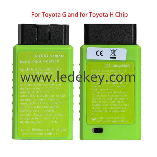 Toyota G Toyota H Chip Vehicle OBD Remote Key Device
