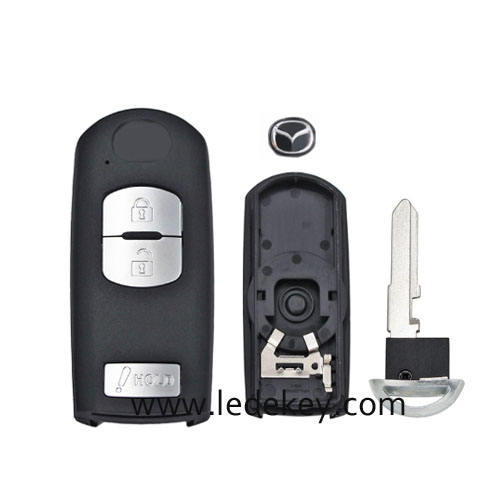 Mazda 2+1 button Smart key shell with #1 blade