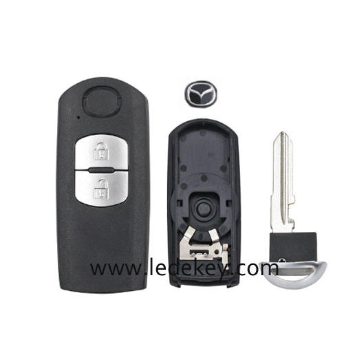 Mazda 2 button Smart key shell with #2 blade