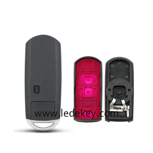 Mazda 3 button SUV Smart key shell with  blade
