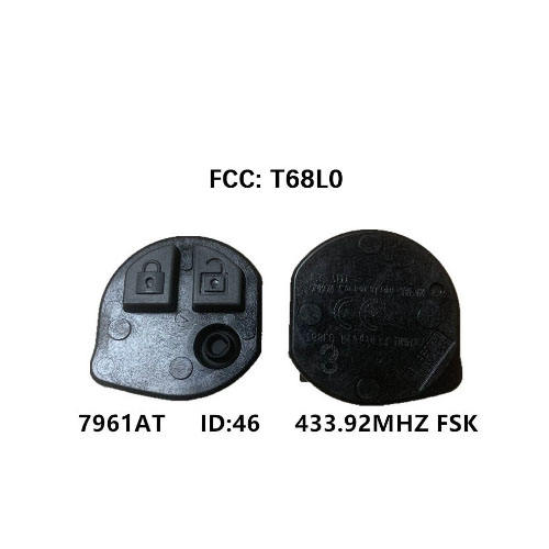 Suzuki 2 button remote key with 433Mhz FSK ID46-PCF7961A chip FCC ID : T68L0 Part Number：37145-71L20 37145-71L2 For Suzuki Cultus Xcross SX4 No Logo