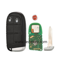 Original Fiat 2 button Smart Key 433Mhz ID46 Chip For Fiat Ottimo 500L FREEMONT 2011-2016 FFC ID : M3N-40821302