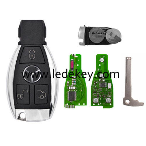 Benz BE=BGA=NEC 3 button remote key 433Mhz(2 batteries)can be programmed repeatly