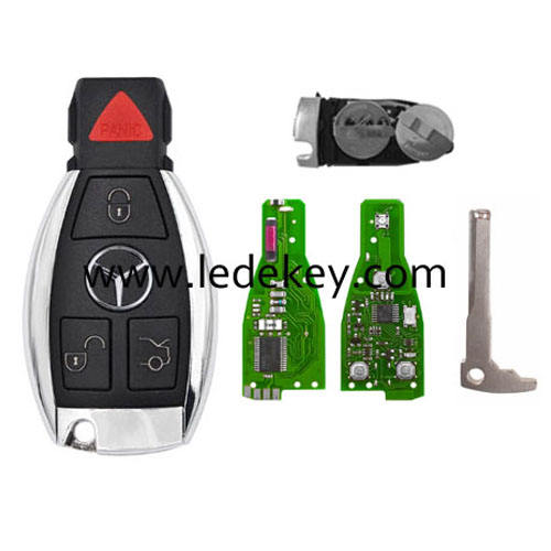 Benz 3+1 button remote key With 315Mhz (2 battery holder)