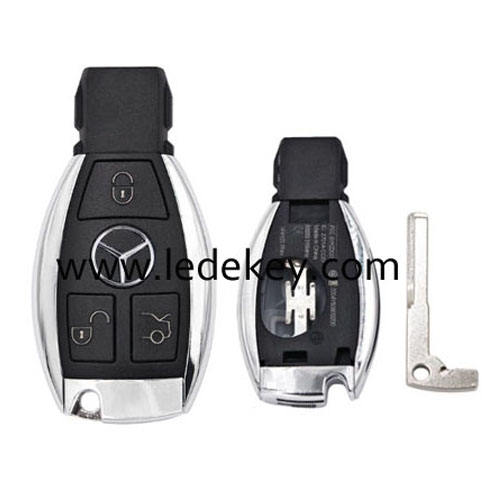 High Quality Mercedes Benz 3 button remote key shell single battery clamp with logo
