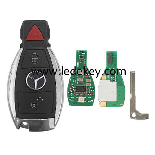 Benz 2+1 button remote BE=BGA=NEC key 433Mhz  (1 battery holder)