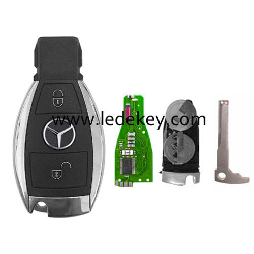 Benz 2 button remote key With 433Mhz (2 battery holder)