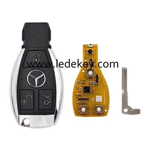 Xhorse VVDI BE key Pro Yellow Color Verion No Points 3 button Mercedes Benz key 315mhz  (315/ 434 MHz Changable)