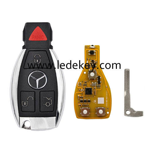 Xhorse VVDI BE key Pro Yellow Color Verion No Points 4 button Mercedes Benz key 315mhz  (315/ 434 MHz Changable)