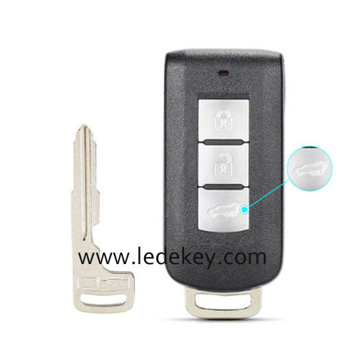 Mitsubishi 3 button SUV smart key shell NO LOGO