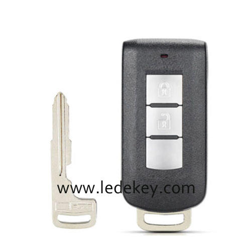 Mitsubishi 2 button smart key shell NO LOGO