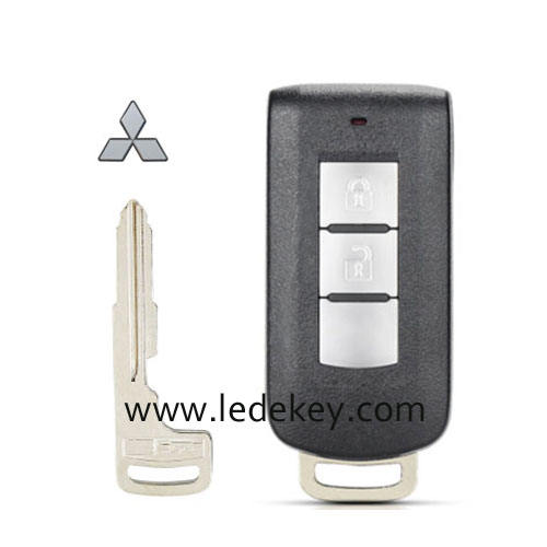 Mitsubishi 2 button smart key shell with logo