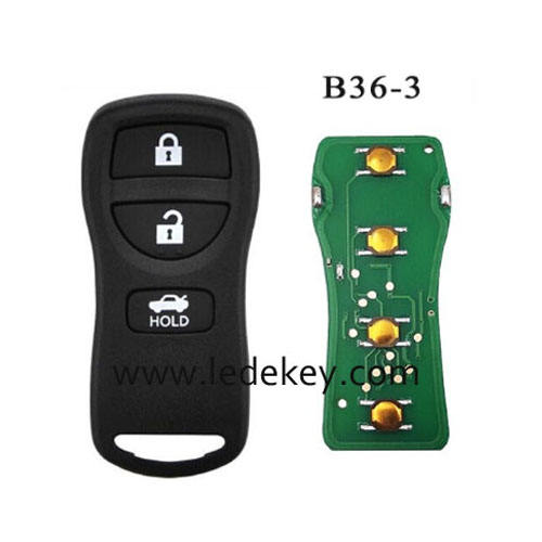 B36 Universal 3 button remote key