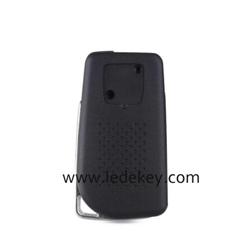 Mitsubishi 3 button modified remote key shell with left blade with logo