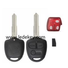 Mitsubish 3 button remote key with Left Blade No Logo 433MHZ ID46 chip for Mitsubish Outlander ASX Lancer Pajero L200 Triton Montero Shogun Lama after 2006 +
