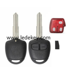 Mitsubish 2 button remote key with Right Blade No Logo 433MHZ ID46 chip for Mitsubish Outlander ASX Lancer Pajero L200 Triton Montero Shogun Lama after 2006 +