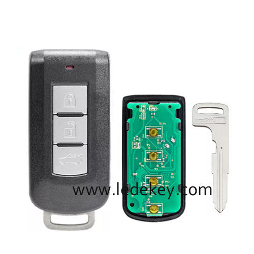 Mitsubish 3 button smart key No Logo 433MHZ ID46 chip FCC ID ：G8D-644M-KEY-E for Mitsubish Outlander 2010-2018 ASX 2012-2018 Lancer 2008-2017