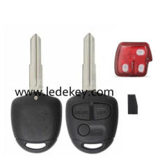 Mitsubish 3 button remote key with Right Blade No Logo 433MHZ ID46 chip for Mitsubish Outlander ASX Lancer Pajero L200 Triton Montero Shogun Lama after 2006 +