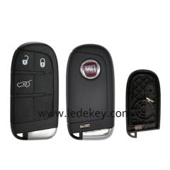Fiat 3 buttons smart remote key shell With Logo for Fiat 500 500L 500X 2016 +