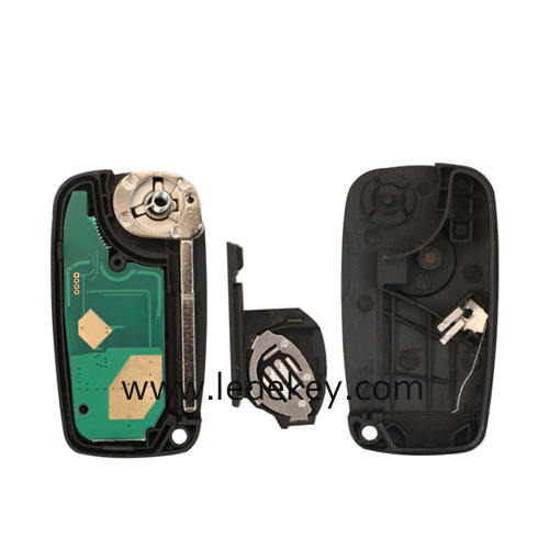 Fiat black color 3 button Remote Key SIP22 Blade with 433Mhz ID46-PCF7961 Chip For Fiat 500 Punto Grande