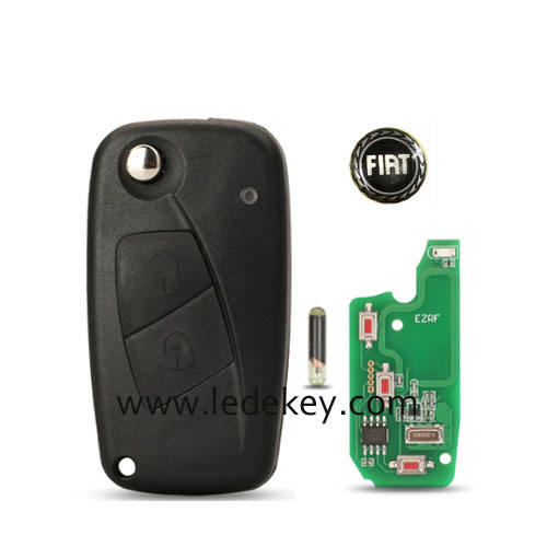 Fiat black color 2 button Remote Key SIP22 Blade with 433Mhz Megamos ID48 Chip For Fiat Bravo Linea Stilo Punto Ducato Ypsilon Daily