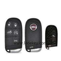 Fiat 5 buttons smart remote key shell With Logo for Fiat 500 500L 500X 2016 +