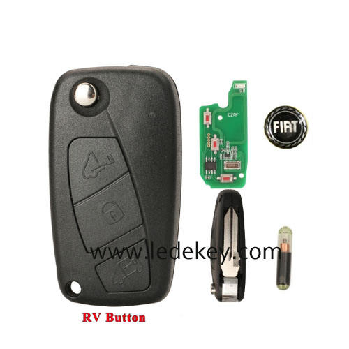 Fiat 3 button Remote Key GT10 Blade with 433Mhz ID48 Chip For Fiat Iveco Daily 2006 - 2011