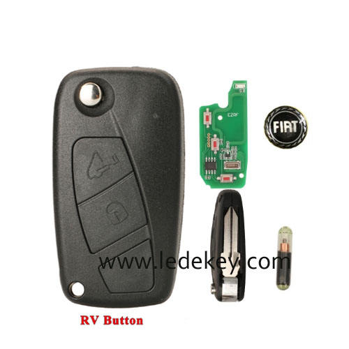 Fiat 2 button Remote Key GT10 Blade with 433Mhz ID48 Chip For Fiat Iveco Daily 2006 - 2011