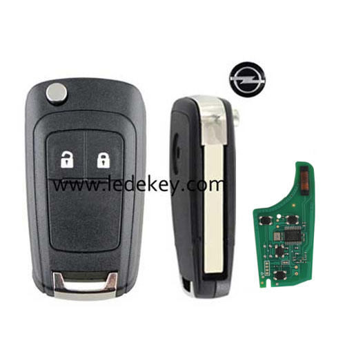Opel 2 button Remote Key with 315mhz ID46 chip For Vauxhall Opel Zafira Astra