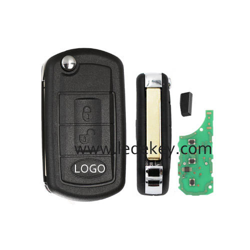 Land Rover 3 button remote key HU92 blade with logo 433MHz aftermarket PCF7935 chip