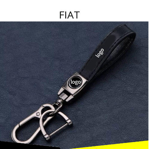 Metal Grey circels with FIAT logo, PU material