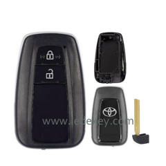 Toyota 2 button modify smart key shell with key blade（Fit in VVDI KEYDIY 0020 PCB Board）